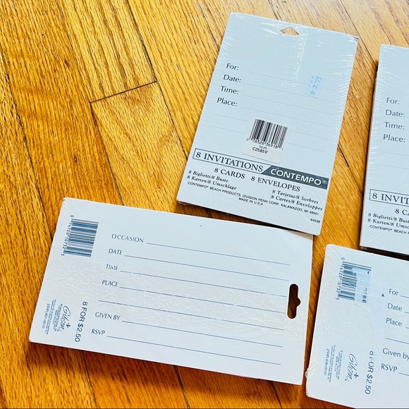 Vintage Retro Floral Party Invitations - Picture 5 of 7